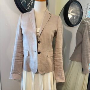 J. Crew size 0 Dusty Rose Linen Blazer